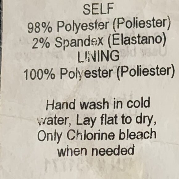 Le Lis Black with Tonal Brown Cactus Fully Lined Poly Span Shorts Macy's Size L - Picture 16 of 16